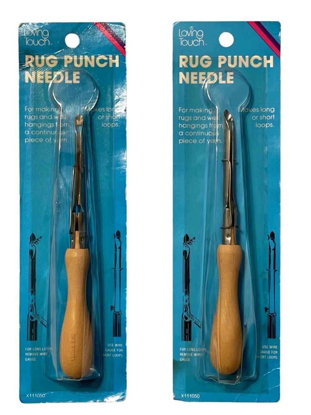 Vintage Loving Touch Rug Punch Needle 2 Pkgs Discontinued Crafting Rugs Wall Art